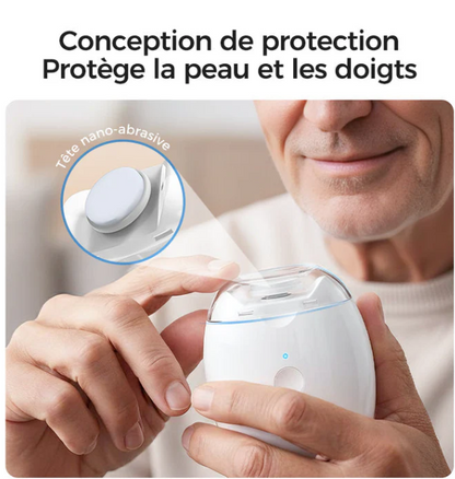 Ponceuse à Ongles Auto - 3 Vitesses Réglables & LED Intégrée, Soin Précis et Professionnel à Domicile