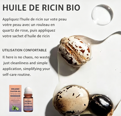 Roll-on à l'huile de ricin pressée à froid