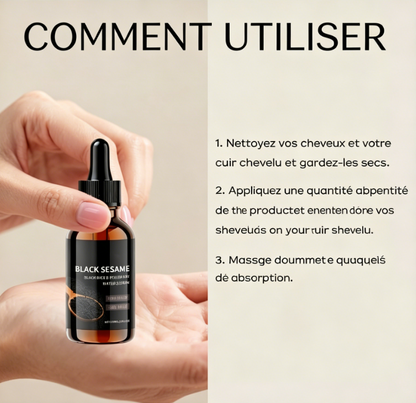 Sérum capillaire au sésame noir