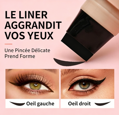 Stylo Tampon Eye-Liner Rotatif Intégré – Maquillage Précis et Rapide