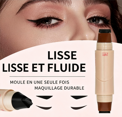 Stylo Tampon Eye-Liner Rotatif Intégré – Maquillage Précis et Rapide