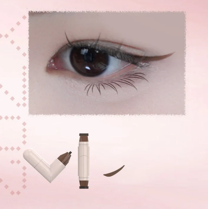 Stylo Tampon Eye-Liner Rotatif Intégré – Maquillage Précis et Rapide
