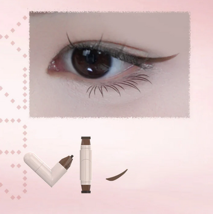Stylo Tampon Eye-Liner Rotatif Intégré – Maquillage Précis et Rapide