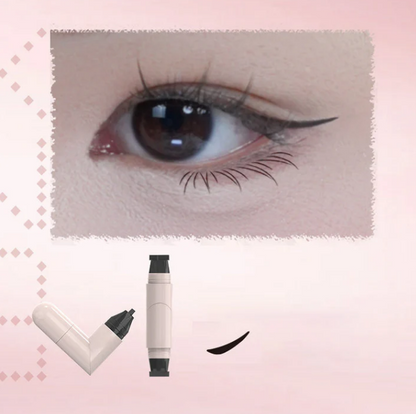 Stylo Tampon Eye-Liner Rotatif Intégré – Maquillage Précis et Rapide