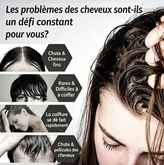 Spray volumisant sans rinçage pour les cheveux