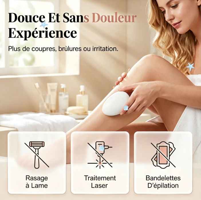 Outil d'épilation ergonomique avec protection