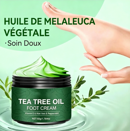 Crème apaisante pour les pieds à l'Aloe Vera et à l'huile d'arbre à thé