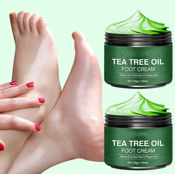 Crème apaisante pour les pieds à l'Aloe Vera et à l'huile d'arbre à thé