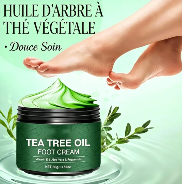 Crème apaisante pour les pieds à l'Aloe Vera et à l'huile d'arbre à thé