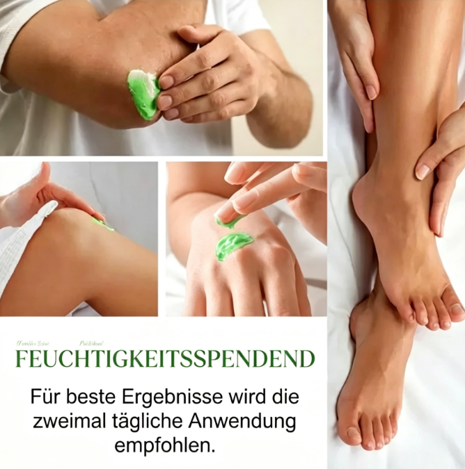 Crème apaisante pour les pieds à l'Aloe Vera et à l'huile d'arbre à thé