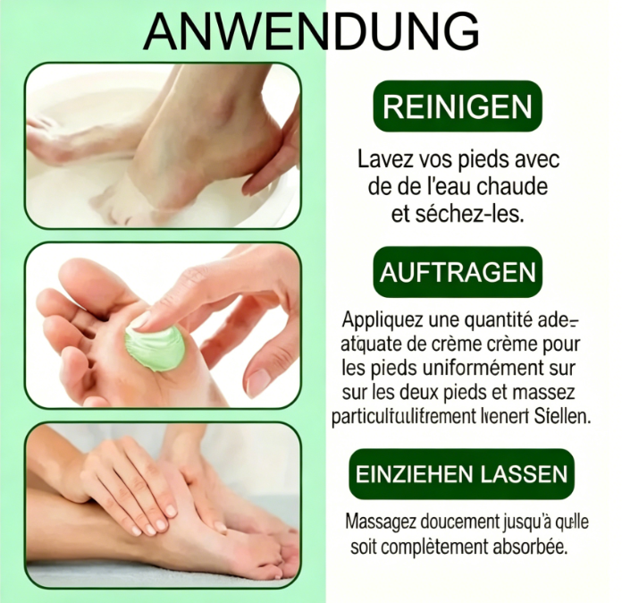 Crème apaisante pour les pieds à l'Aloe Vera et à l'huile d'arbre à thé