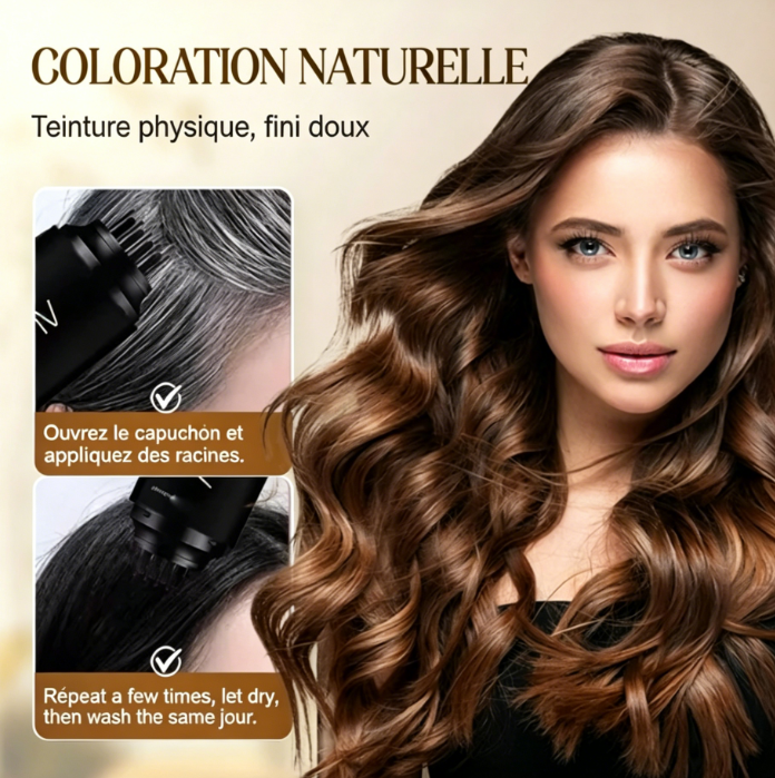 Peigne instantané pour cheveux gris