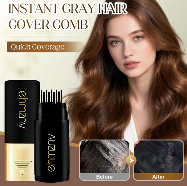 Peigne instantané pour cheveux gris