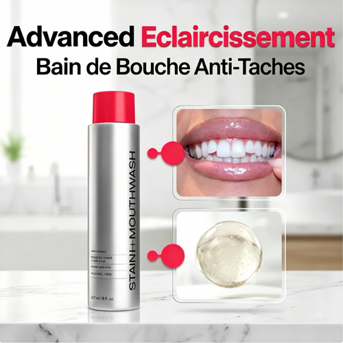 Bain de bouche blanchissant et détachant avancé