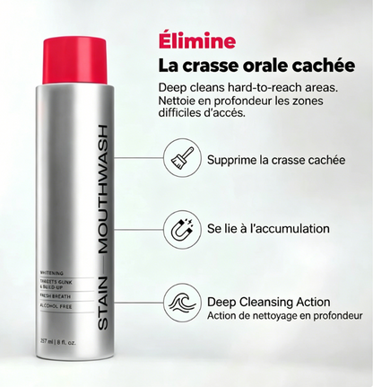 Bain de bouche blanchissant et détachant avancé