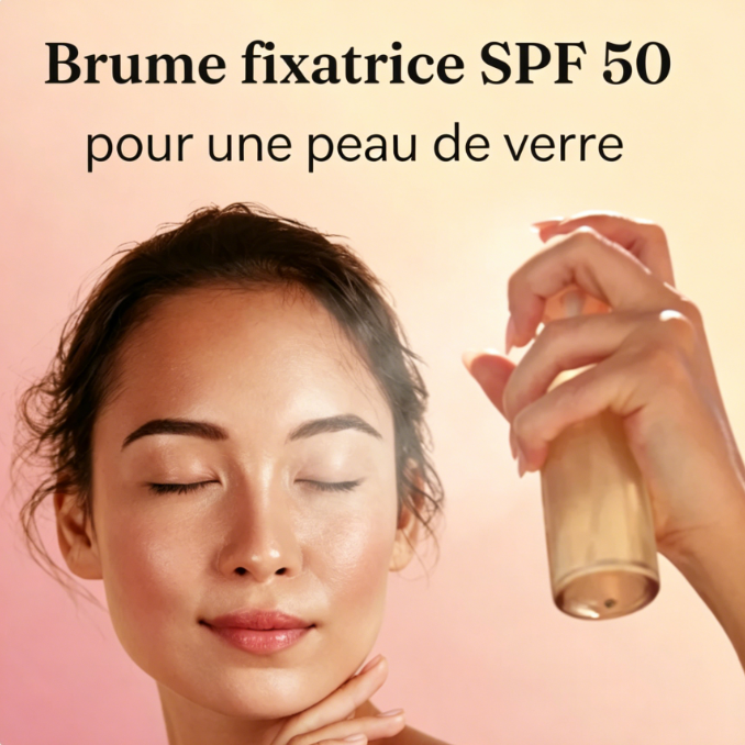 Brume fixatrice légère SPF 50