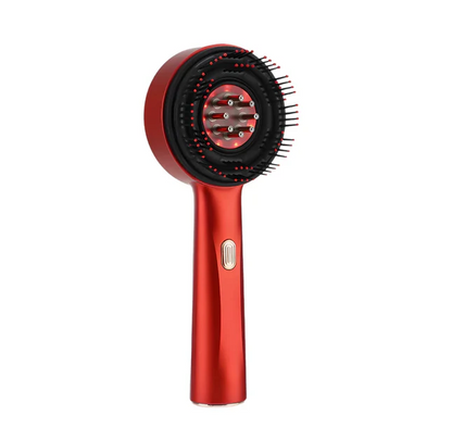 Brosse de massage du cuir chevelu à lumière rouge