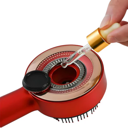 Brosse de massage du cuir chevelu à lumière rouge