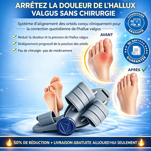 Correcteurs d'hallux valgus : soulagement non chirurgical de la douleur