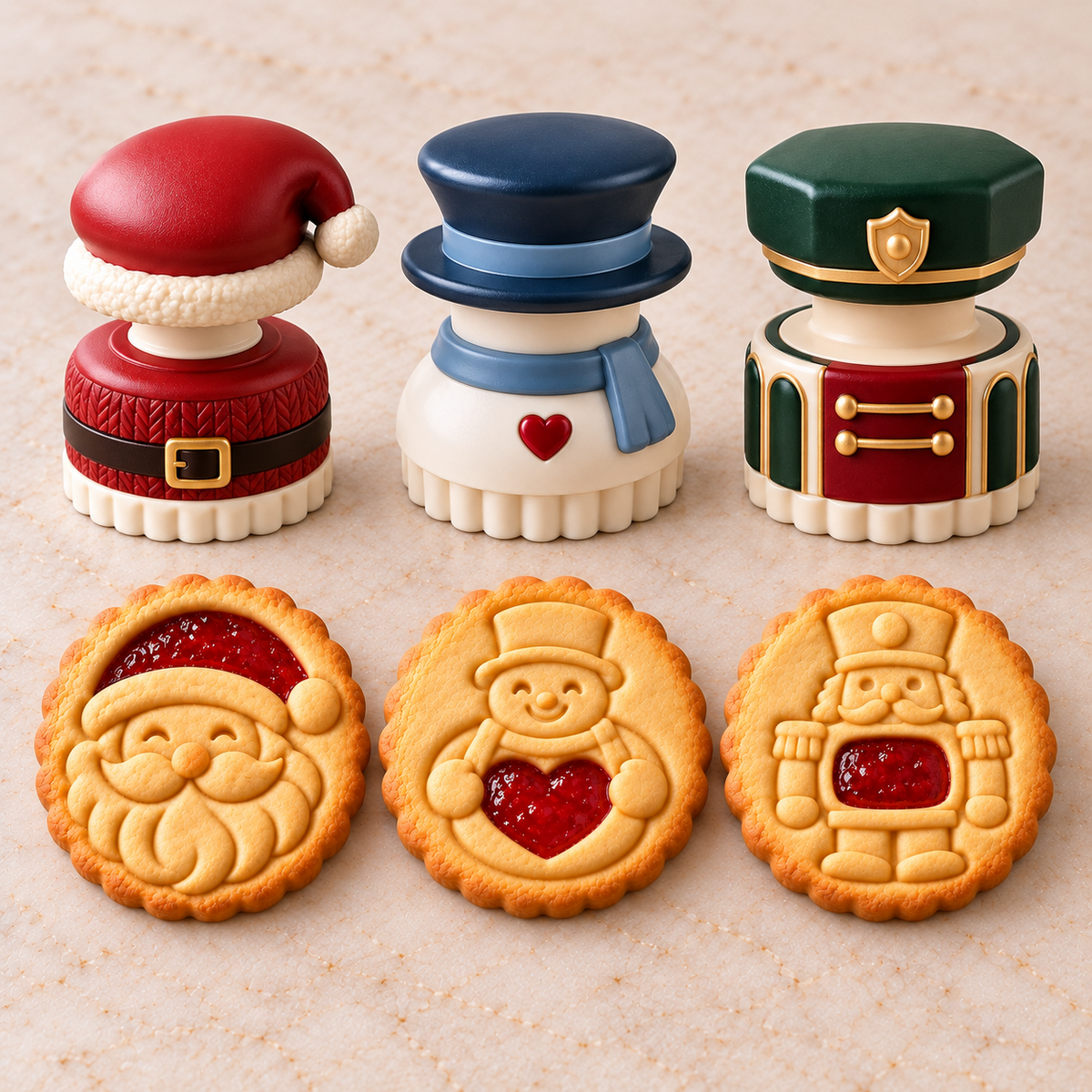 ⏰Last day Promotion 🔥-🎄Create Adorable Christmas Cookies with Festive Stamps! 🍪