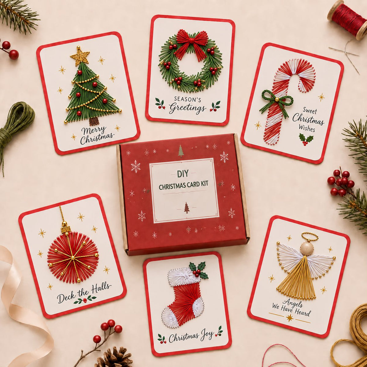 🎁Last Day 50% OFF - Merry & Bright Christmas DIY Kit (6 pcs)