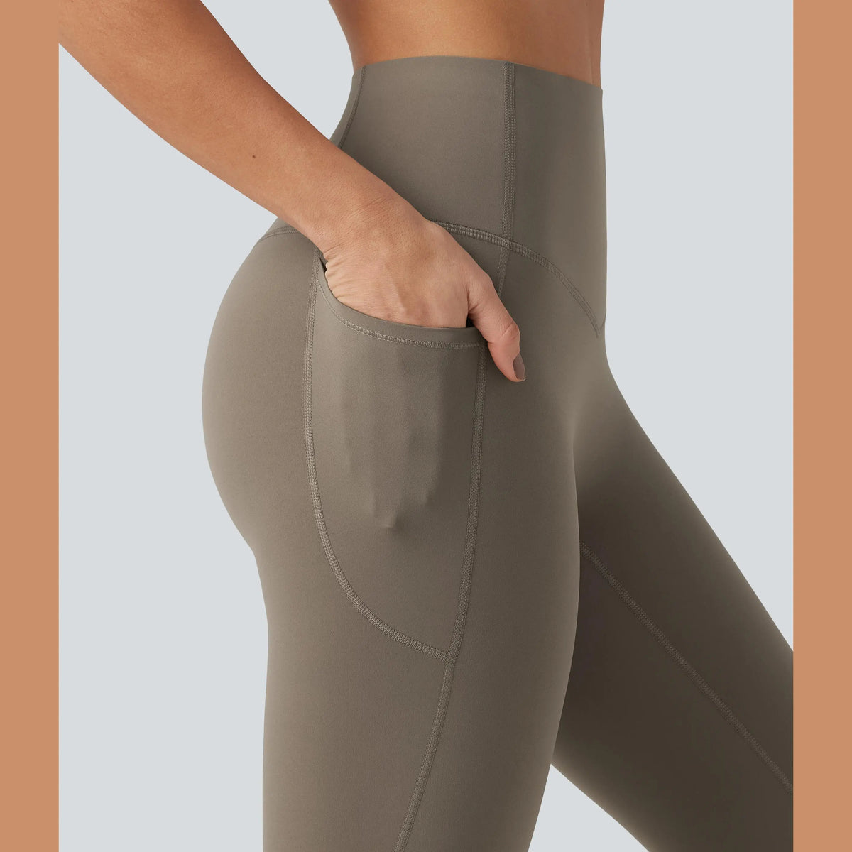 ⏰Last day Promotion 🔥-🔥 High-Waisted Tummy Control Leggings with Pockets for a Sculpted Look ✨