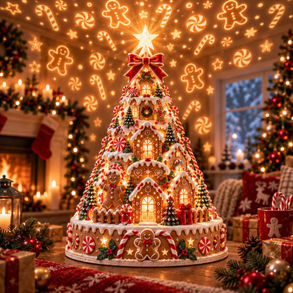 🌟Last day Promotion 🔥-🎄Christmas Village Lightscape Tree for Magical Holiday Decor 🏡