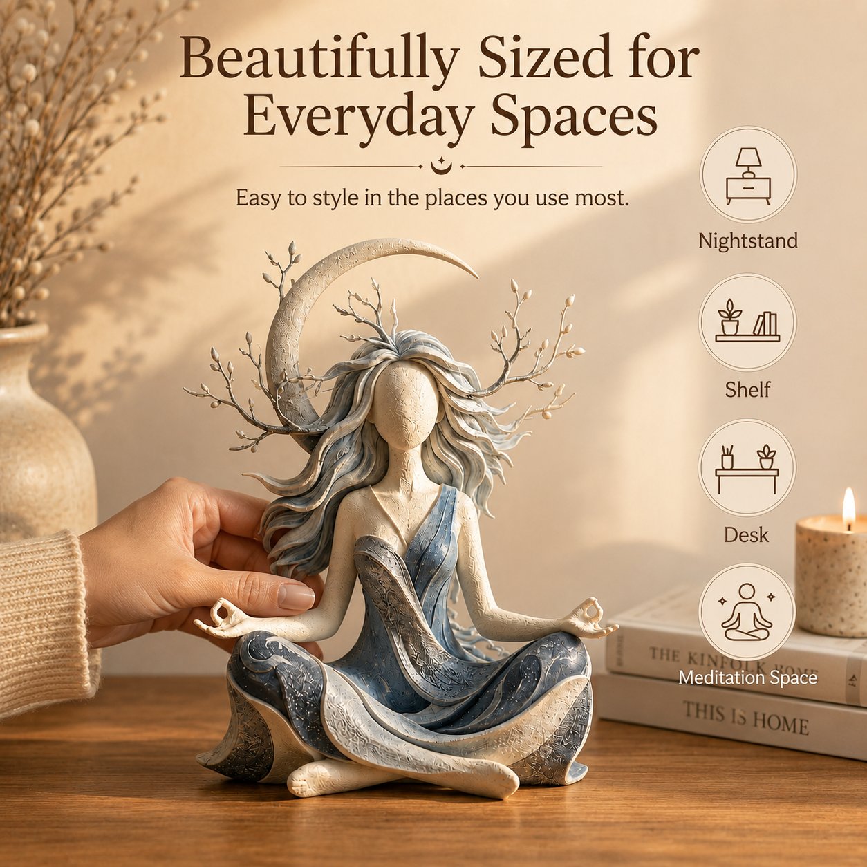 🔥LAST DAY 50% OFF- 🧘Serenity Growth | Inner Harmony Sculptural Figurine 🌙