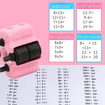 🔥 Holiday Celebration 50% OFF ✨-📚4-in-1 Math Stamp Roller for Fun, Hands-On Learning & Easy Practice 🔢