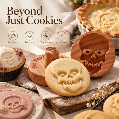 🍪 Holiday Celebration 50% OFF ✨-⏳ Create Unique Homemade Cookies with Wooden Stamps! ❤️