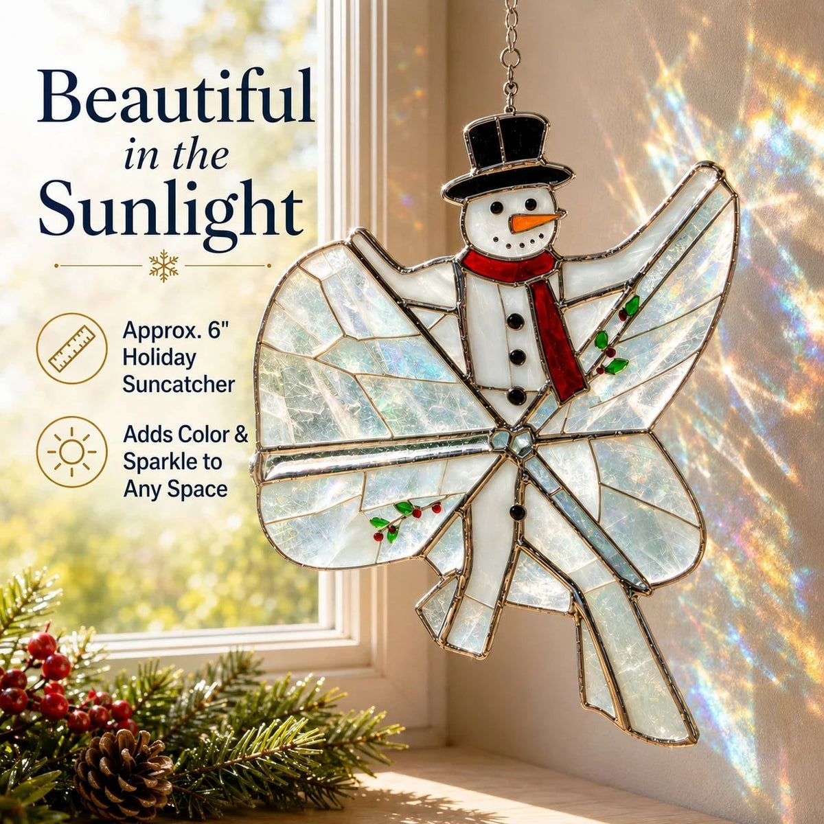 ⏳ Last Day 50% OFF –✝️Beginner-Friendly 3D Christian & Christmas Suncatcher DIY Kit 🎄