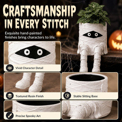 🪴 Last Day 50% OFF✨-🧙‍♀️Whimsical Halloween Hanging Leg Planter for Fun  🌵