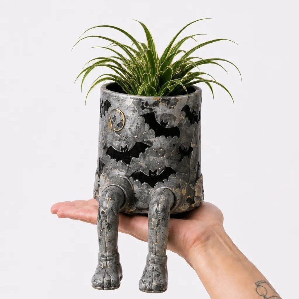 🪴 Last Day 50% OFF✨-🧙‍♀️Whimsical Halloween Hanging Leg Planter for Fun  🌵
