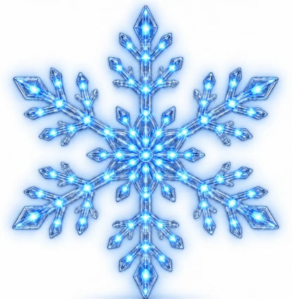 ⏳Last day Promotion 🔥-❄️LED Snowflake Wall Lights with 3D Glow & Remote Control for Magical Christmas Decor ✨