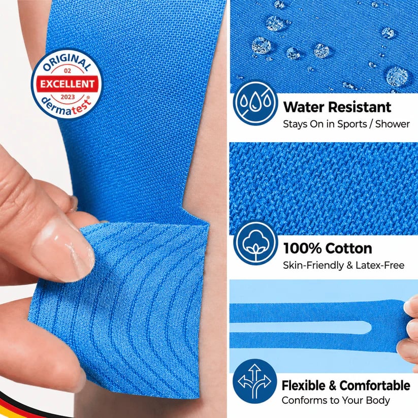 FDA-Registered Fast-Acting Shoulder & Knee Pain Relief Tape