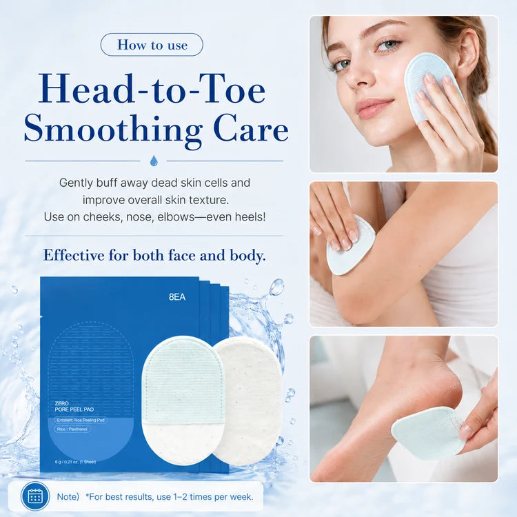 🔥 Last Day 50% OFF✨-🛁 8-Pack Body Exfoliating Scrub Pads for Smoother, Softer-Looking Skin ✨