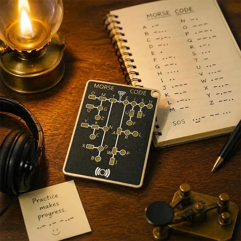 🔥 Last Day 50% OFF✨-📟 Morse Code Trainer Card Pro (LED Edition)
