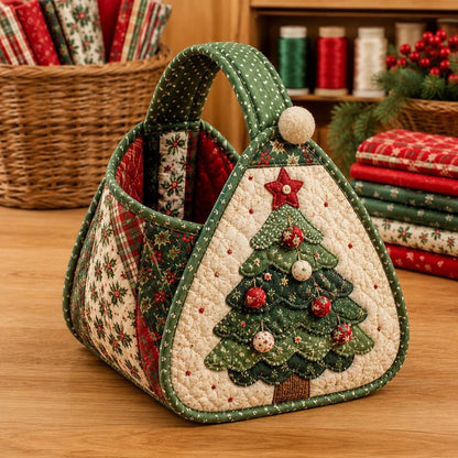 💯⏳  50% OFF – 🎄DIY Christmas Character Quilted Basket Kit🎁✨