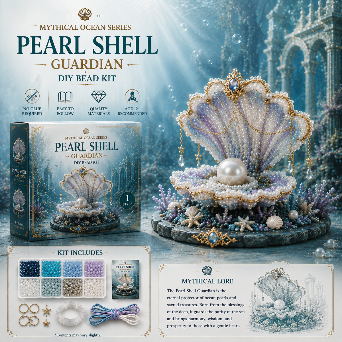 ⏰Last day Promotion 🔥-🌊 Mythical Ocean DIY Bead Kit