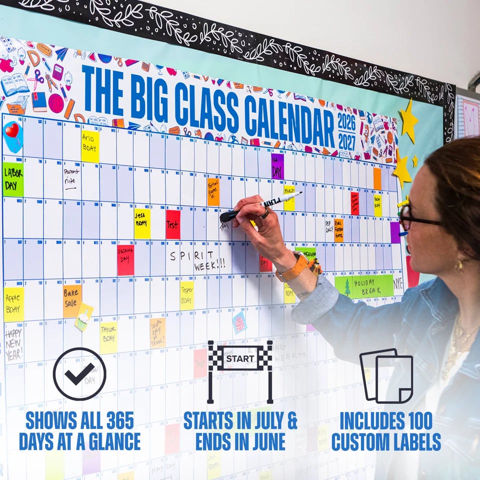💥📅 The Big Class Calendar - Academic Year 2026-2027 🔥