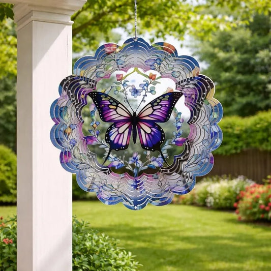 🏠Lucky Mandala Windmill – 3D Kinetic Art, Indoor/Outdoor, Stainless Steel