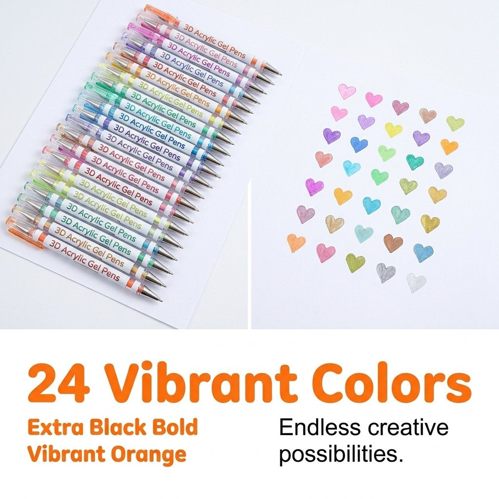 ⏰Last day Promotion 🔥-🌈 Color, Create & Enjoy with This Magical Multi-Color Gel Pen Set 🎨