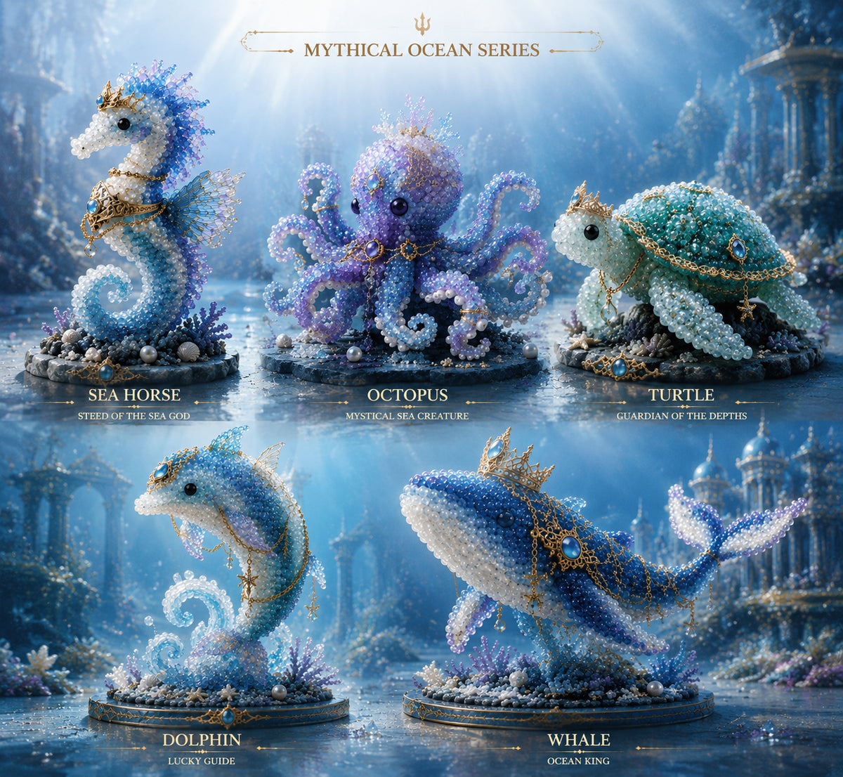 ⏰Last day Promotion 🔥-🌊 Mythical Ocean DIY Bead Kit