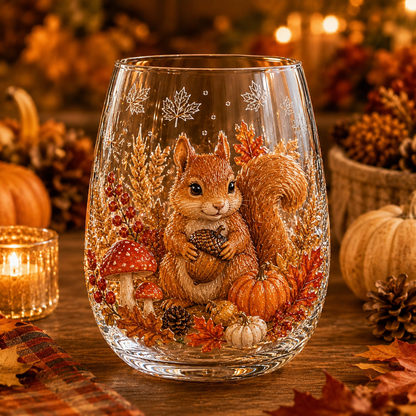 🔥 Last Day 50% OFF✨-🍂Autumn Harvest 3D Glass Cup Gift Set – 6 Festive Designs