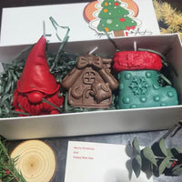 Santa Claus + rabbit house + stocking