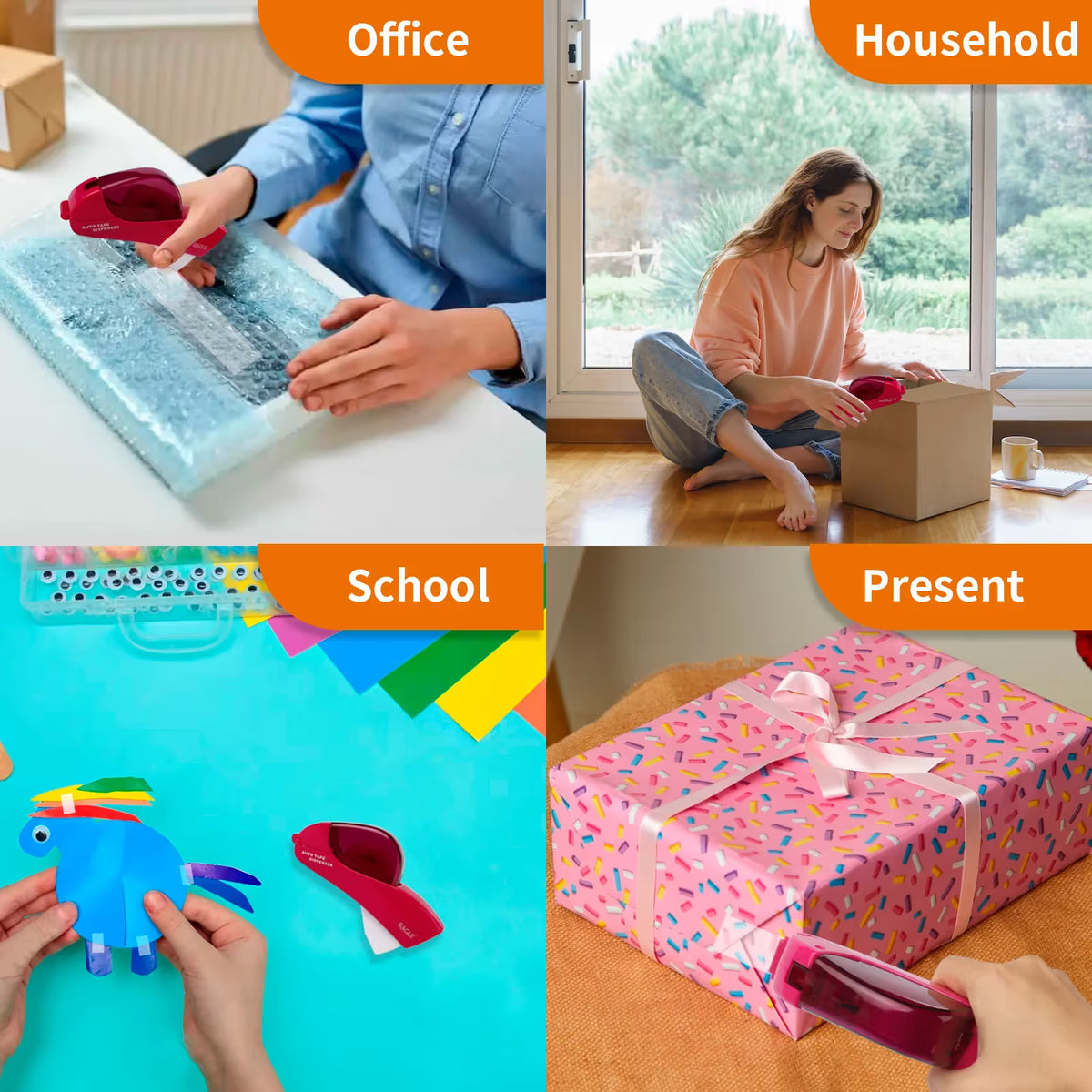 ✂️ Last Day 50% OFF✨-⏱️Automatic Tape Dispenser -Stop Fighting With Tape🎁