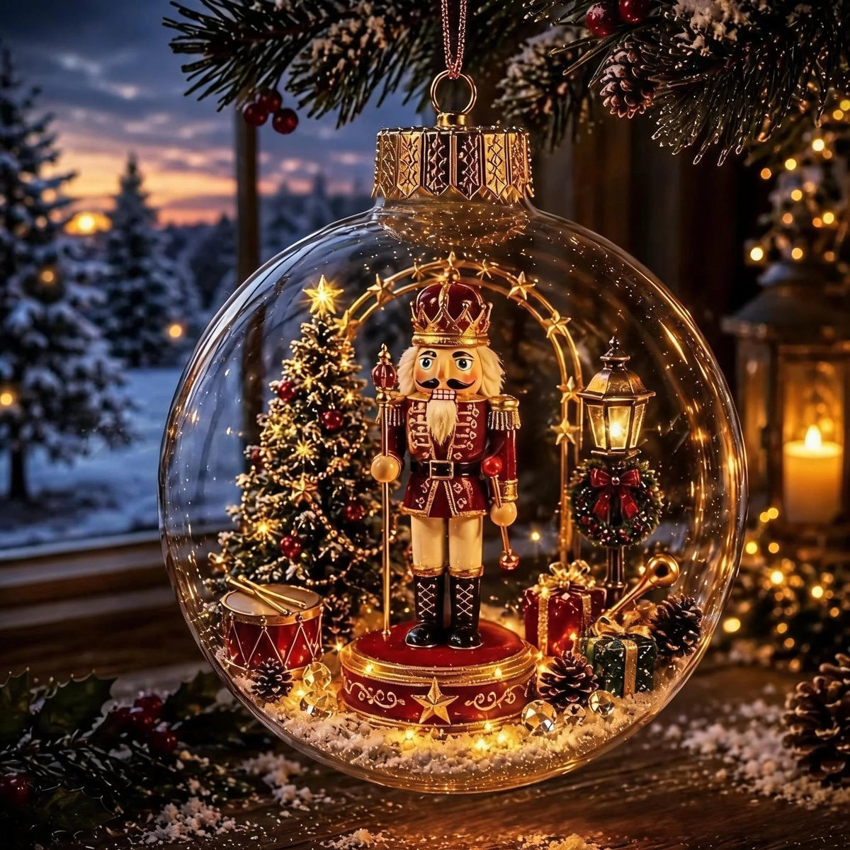 🎄 Last Day 50% OFF✨-🎅Light-Up Christmas Story Ornament for Magical Mini Holiday Scene Decor ✨
