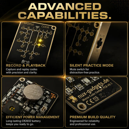 🔥 Last Day 50% OFF✨-📟 Morse Code Trainer Card Pro (LED Edition)