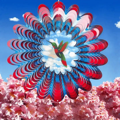 🏠Lucky Mandala Windmill – 3D Kinetic Art, Indoor/Outdoor, Stainless Steel