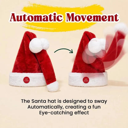 🎄Last day Promotion 🔥-🎅Animated Naughty Santa Hat for Funny Christmas Party Fun & Holiday Laughs 😂